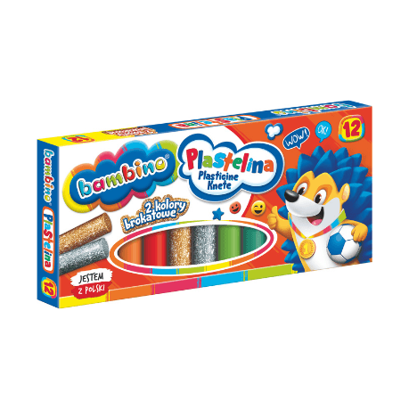 Plastelina 12 kolorów Bambino